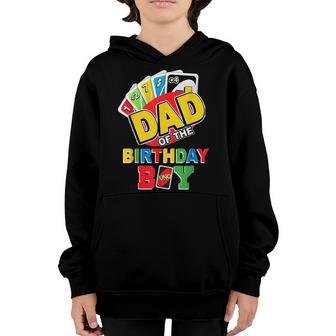 Dad Of The Birthday Boy Uno Daddy Papa Father 1St Bday Youth Hoodie - Thegiftio UK