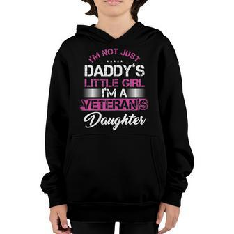 Daddy Dad Girl Daughter Veterans Veteran Father Gift Youth Hoodie - Seseable