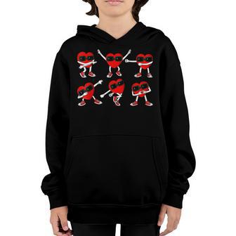 Dancing Hearts Dance Challenge Valentines Day Boys Girl Kids Youth Hoodie - Thegiftio UK