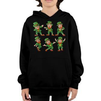 Dancing Leprechauns St Patricks Day Funny Boys Girls Youth Hoodie - Seseable