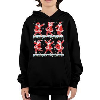 Dancing Santa Claus Dance Challenge Boys Girls Kids Xmas Youth Hoodie - Thegiftio UK