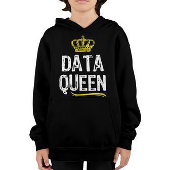 Data Queen Women Girls Science Analyst Engineer Funny Gift Youth Hoodie - Thegiftio UK
