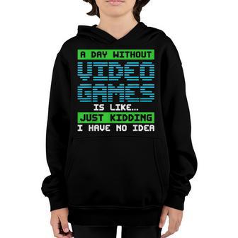 Day Without Video Games V2 Youth Hoodie - Thegiftio UK