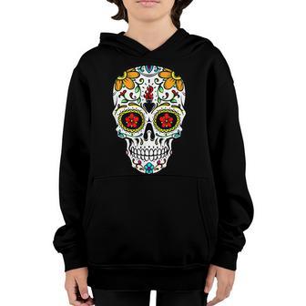 Dia De Los Muertos Costume Sugar Skull Men Women Kids Youth Hoodie - Thegiftio UK