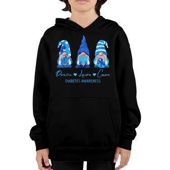 Diabetes Awareness Women Kids In November We Wear Blue V2 Youth Hoodie - Thegiftio UK