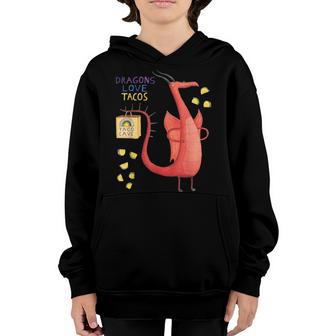 Dragons Love Tacos Gift For Kids Youth Hoodie | Mazezy