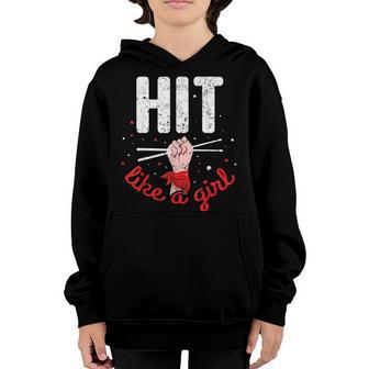 Drummer Girl Youth Hoodie - Thegiftio UK