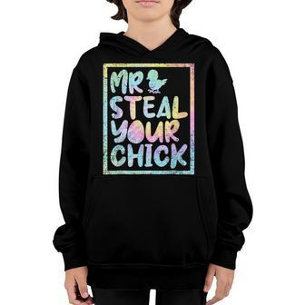 Easter Boys Toddlers Mr Steal Your Chick Funny Sprin Tie Dye Youth Hoodie | Mazezy