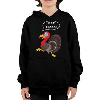 Eat Pizza Vegan Turkey Kid Adult Funny Thanksgiving Men V2 Youth Hoodie - Thegiftio UK