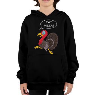 Eat Pizza Vegan Turkey Kid Adult Funny Thanksgiving Men Youth Hoodie - Thegiftio UK