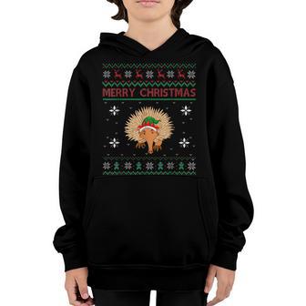 Echidna Lover Women Girls Boys Ugly Christmas Sweater V2 Youth Hoodie - Thegiftio UK