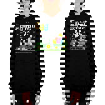 Egg Hunt Is On Tractor Funny Easter Bunny Boys Kids Toddler Youth Hoodie - Thegiftio