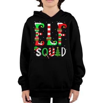 Elf Squad Christmas Family Team Xmas Matching Boys Girls Kid Youth Hoodie - Thegiftio UK