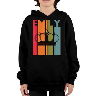 Emily Gift Idea For Girls Women First Name Vintage Emily Youth Hoodie - Thegiftio UK