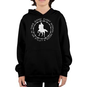 Every Girl Needs A Little Rip In Her Jeans V44 Youth Hoodie - Thegiftio UK