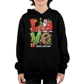 Family Christmas - Love School Secretary Gingerbread Youth Hoodie - Thegiftio UK