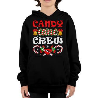 Family Matching Christmas Boys Girls Candy Cane Crew Youth Hoodie - Thegiftio UK