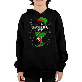 Family Matching Women Girls Im The Traveling Elf Christmas Youth Hoodie - Thegiftio UK