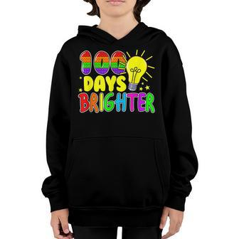 Fidget Toy 100 Days Of School Pop It 100 Days Brighter Kids  Youth Hoodie