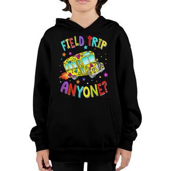 Field Trip Anyone Teacher Teaching School Bus Back To School Youth Hoodie - Thegiftio UK