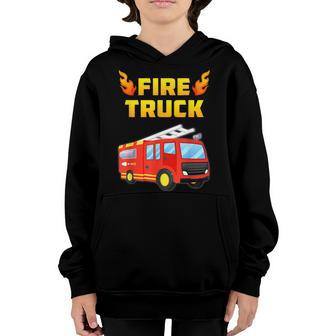 Fireman Fire Truck Fire Fighter Toddler Adults Kids Youth Hoodie - Seseable