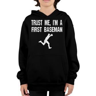First Baseman Baseball For Men Boys Ns Youth Youth Hoodie - Thegiftio UK