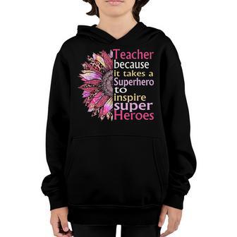 First Day School Superhero Inspire Super Heros Teacher Women Youth Hoodie - Thegiftio UK