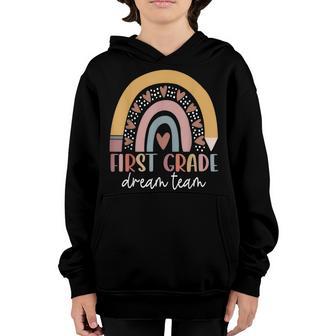 First Grade Dream Team Teacher Kids Back To School Gifts Youth Hoodie - Thegiftio UK