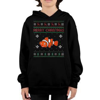 Fish Lover Women Girls Boys Ugly Christmas Sweater Youth Hoodie - Thegiftio UK