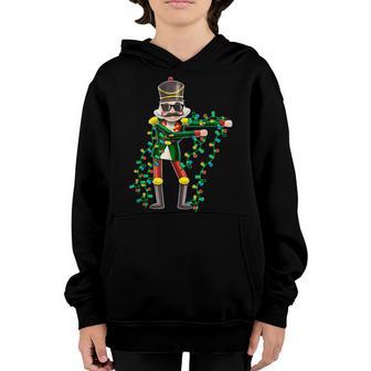 Flossing Nutcracker Gifts Funny Christmas Lights Boys Kids Youth Hoodie - Thegiftio UK
