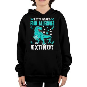 Food Allergies Awareness Trex For Kids Boys Youth Hoodie | Mazezy