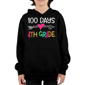 Fourth Grade Squad Teacher Student Team 100Th Day Of School Youth Hoodie - Thegiftio UK