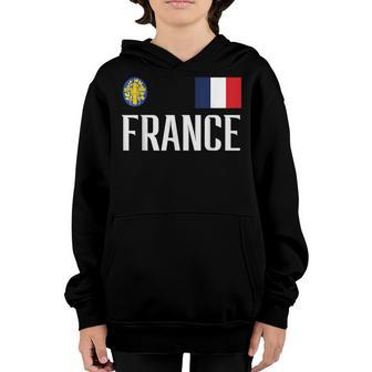 France Flag French Football Soccer Fan Men Women Kids Youth Hoodie - Thegiftio UK