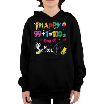 Funny 100 Days Of School Teacher Or Kids - Happy 100Th Day Youth Hoodie - Thegiftio UK