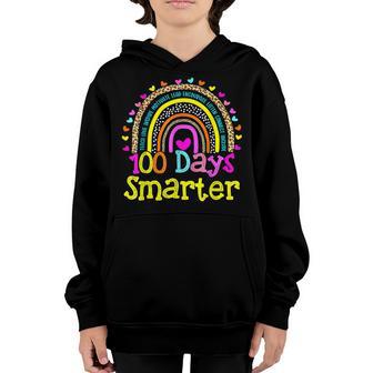 Funny 100 Days Smarter Happy 100Th Day Of School Gifts V2 Youth Hoodie - Thegiftio UK