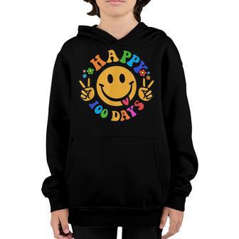 Funny 100Th Day Of School For Teachers Kids Happy 100 Days Youth Hoodie - Thegiftio UK