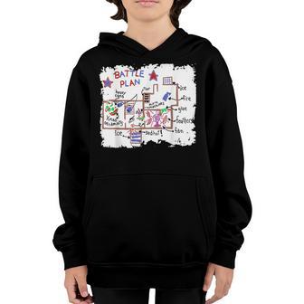 Funny Battle Plan Christmas Home Kids Hand Dawn Alone Xmas Youth Hoodie - Thegiftio UK