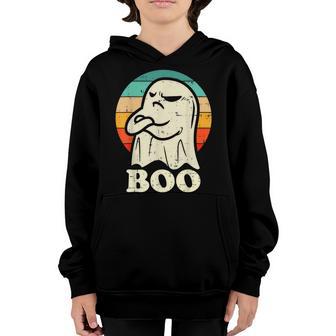 Funny Boo With Ghost & Pumpkins For Halloween Costume Kids V2 Youth Hoodie - Thegiftio UK