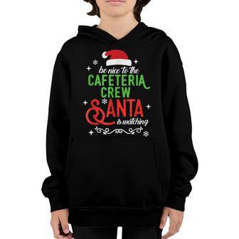 Funny Cafeteria Squad Crew Christmas School Lunch Lady Xmas Youth Hoodie - Thegiftio UK