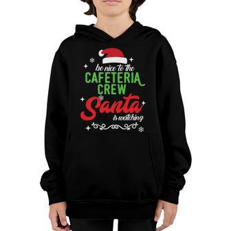 Funny Cafeteria Squad Crew Christmas School Lunch Lady Xmas Youth Hoodie - Thegiftio UK