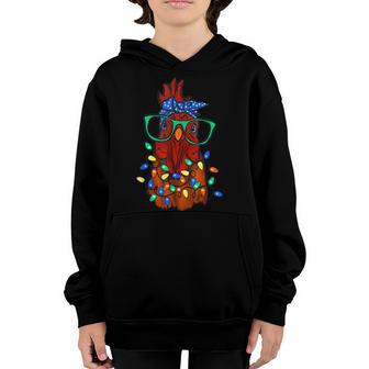 Funny Chicken Farmer Women Girls Family Christmas Youth Hoodie - Thegiftio UK