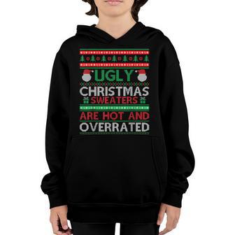 Funny Christmas For Ugly Sweater Party Men Women Kids V2 Youth Hoodie - Thegiftio UK