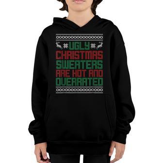 Funny Christmas For Ugly Sweater Party Men Women Kids Youth Hoodie - Thegiftio UK