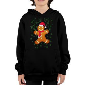 Funny Christmas Gingerbread Man Girls Boys Men And Women Youth Hoodie - Thegiftio UK