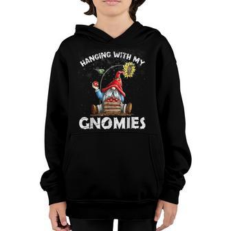 Funny Christmas Gnome Hanging With My Gnomies Men Women Kids Youth Hoodie - Thegiftio UK
