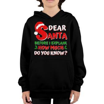 Funny Christmas Kids Adults Santa I Can Explain V5 Youth Hoodie - Thegiftio UK