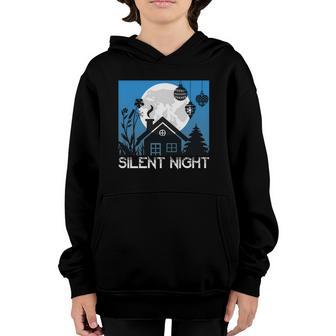 Funny Christmas Silent Night Youth Hoodie - Thegiftio UK