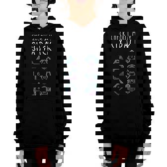Funny Gamer Nerdy Gamer Check Out Six Pack Youth Hoodie - Thegiftio