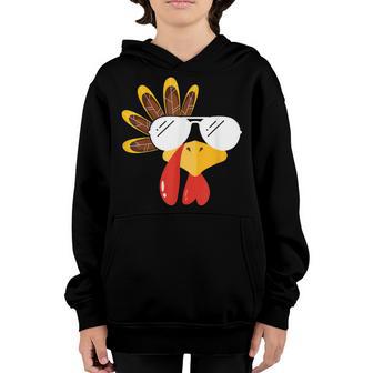 Funny Gobble Turkey Thanksgiving Face Costume Boys Girls Kid Youth Hoodie - Thegiftio UK