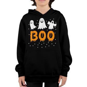 Funny Halloween Ghost Boo Cute Men Women Kids Youth Hoodie - Thegiftio UK